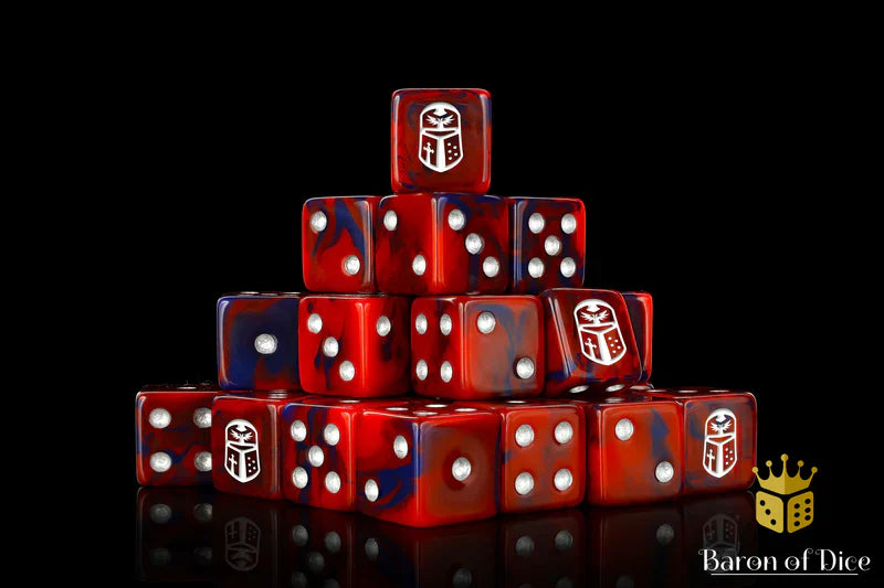 Imperial Helm Dice - Red, SQ