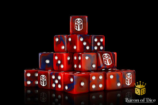 Imperial Helm Dice - Red, SQ