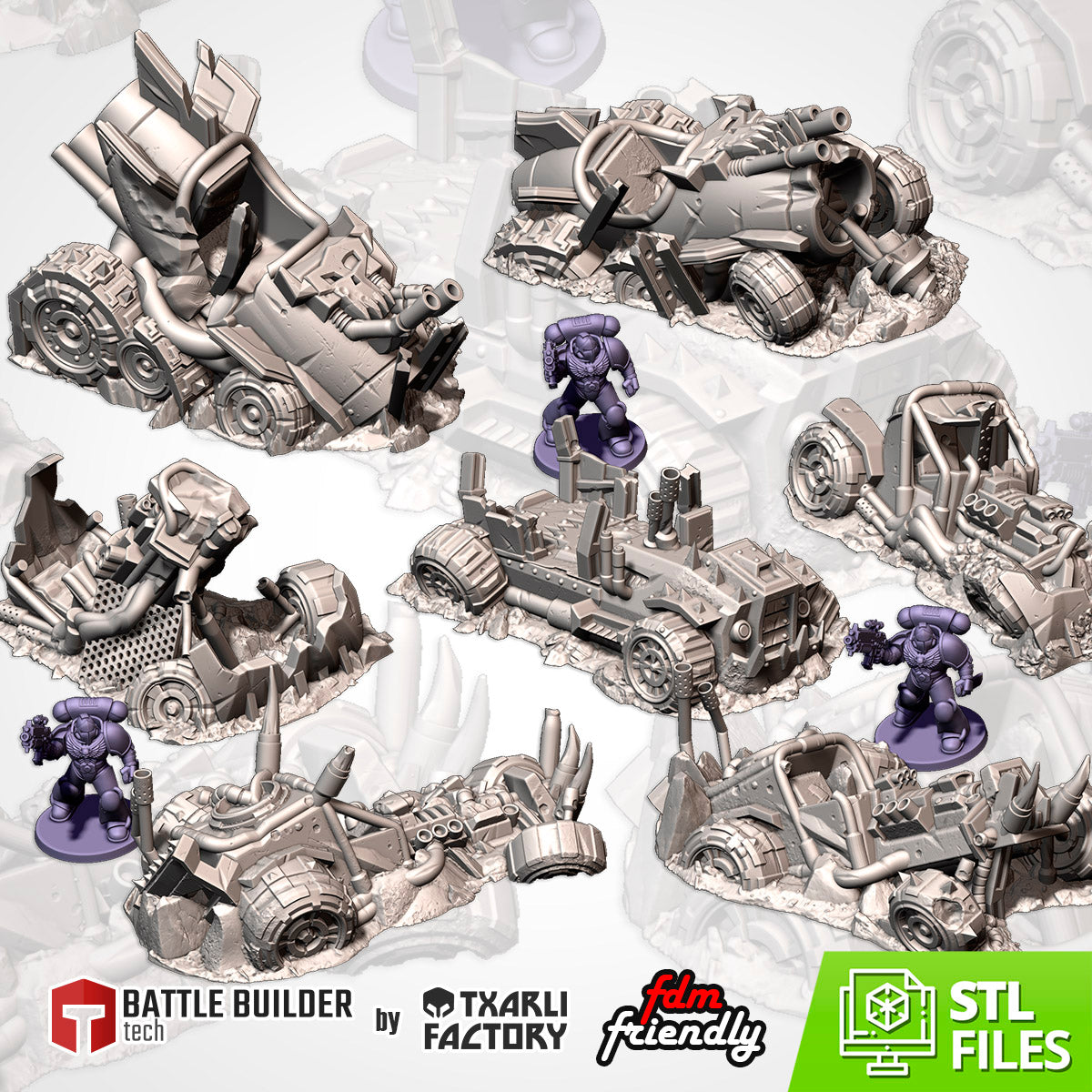 Destroyed Ork Buggies