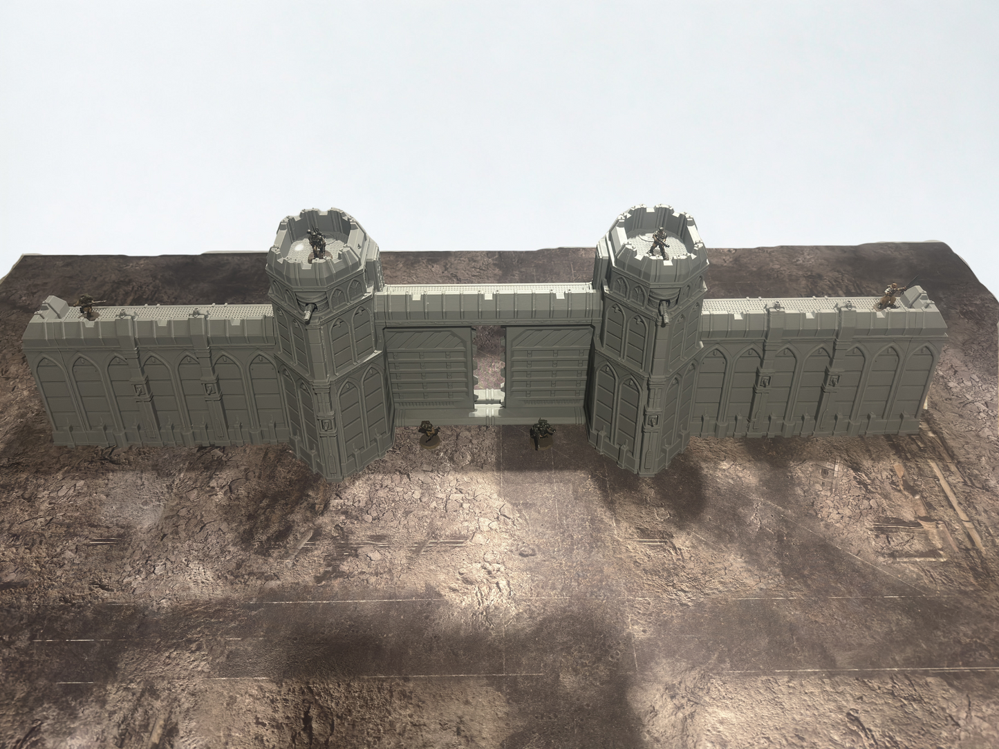 Heavy fortress walls